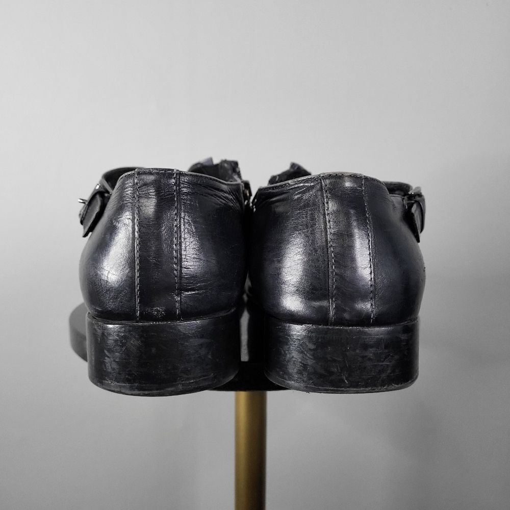 JO GHOST Black Leather Snip Toe Loafers Size 45 - Picture 7 of 10